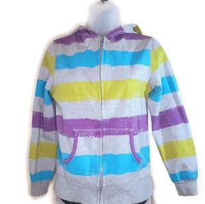 Arizona Jean Company Brush Striped Zip Jacket XL